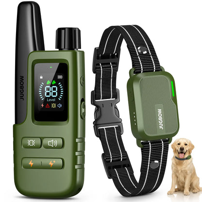 JUGBOW Dog Training Collar 4500FT Dog Training Behavior Aid, Remote IPX8 Waterproof with 4 Training Modes, Outdoor Rechargeable E-Collar DT61 #Summervibes #petlovers